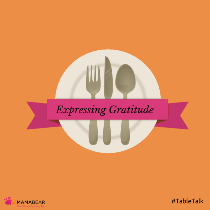 Thanksgiving is a time that reminds us to express our gratitude and be more thankful, but throughout the year parents have an opportunity to bring that type of gratitude to the dinner table.
